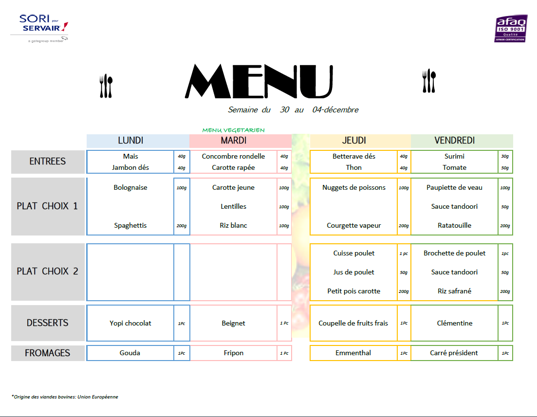 Restauration scolaire